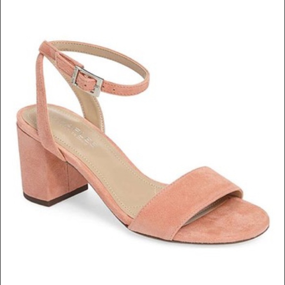 Charles by Charles  David pink suede sandals, new